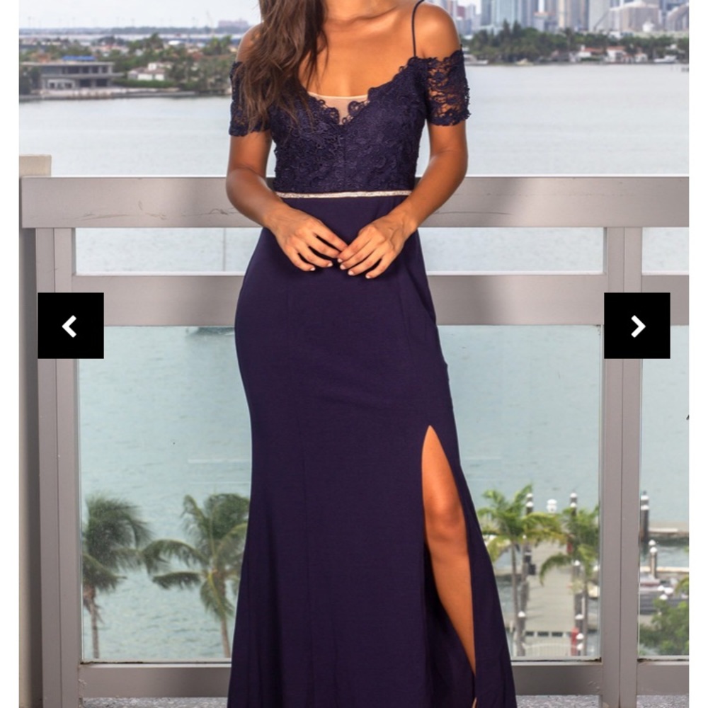 Shoot red dress navy formal dress